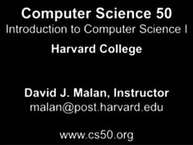 哈佛大学公开课：计算机科学cs50
